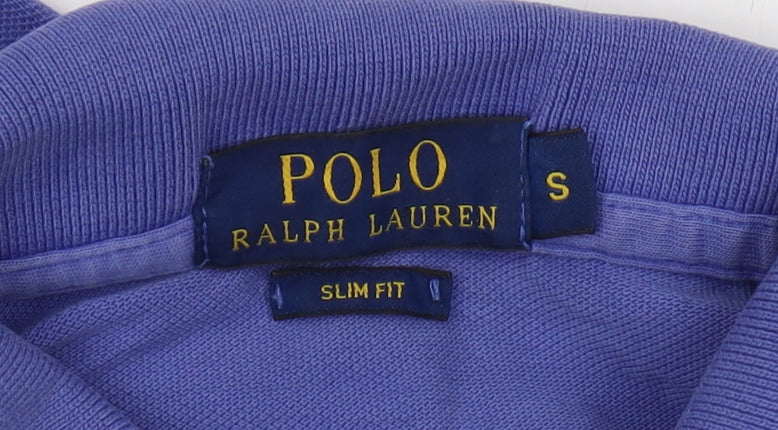 Polo Ralph Lauren Unisex Blue Slim Polo Shirt S