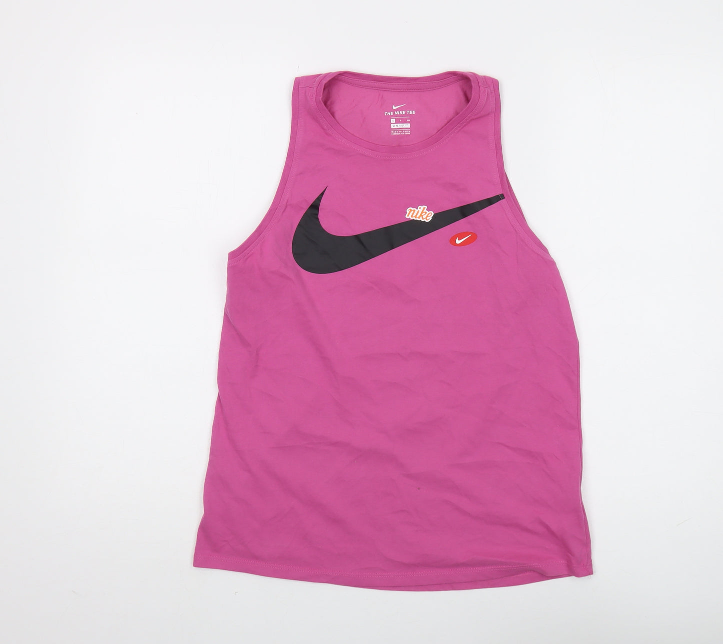 Nike Women's Pink Tank Top S Athletic Fit