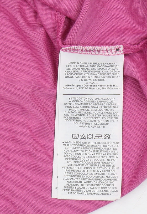 Nike Women's Pink Tank Top S Athletic Fit