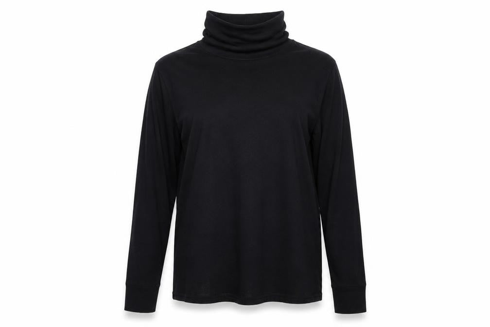 Front view of Gap Women's Black XL Long Sleeve T-Shirt