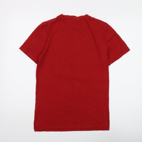 Marvel Men’s Red Graphic Print Cotton T-Shirt S