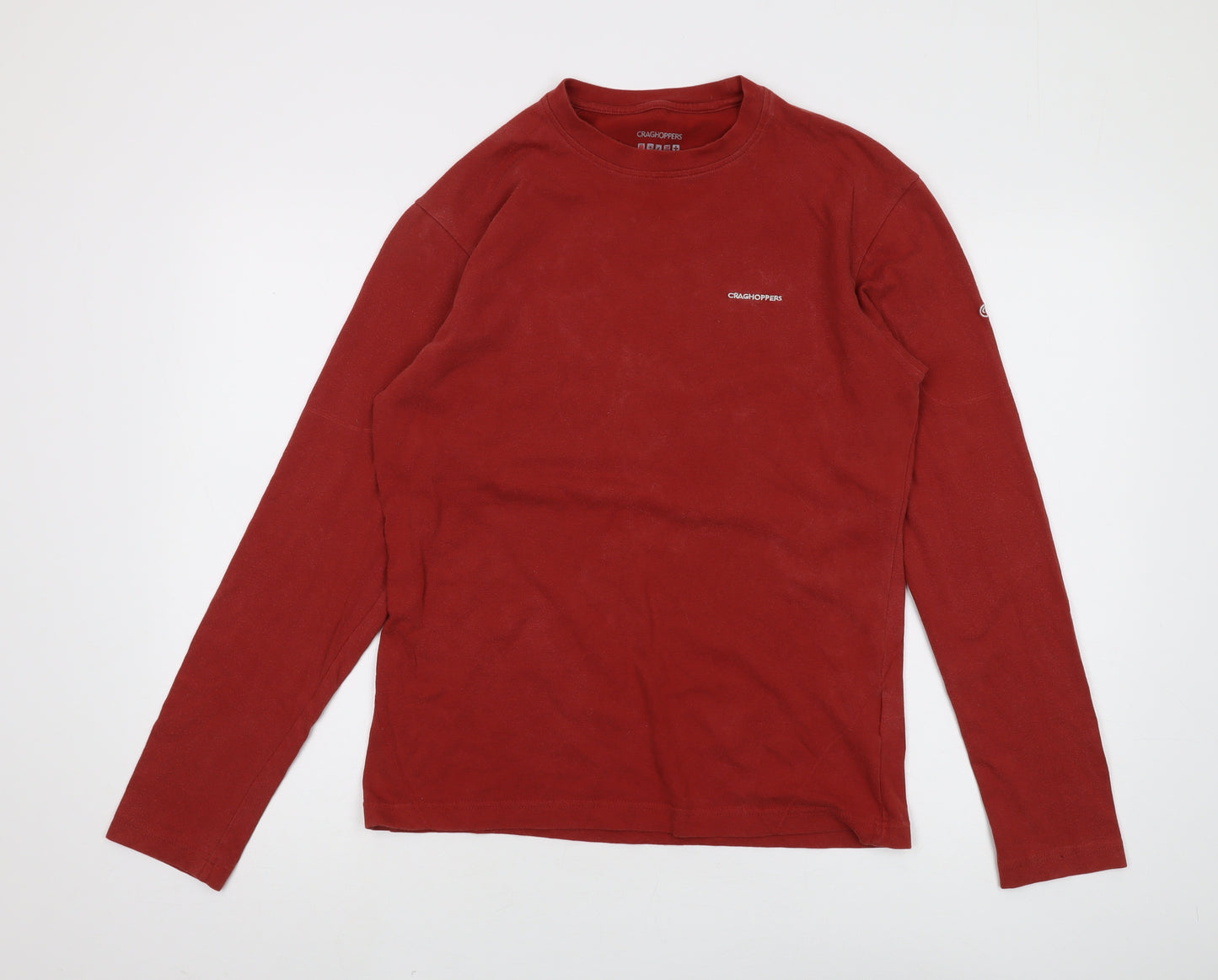 Craghoppers Men's Red Long Sleeve Crew Neck T-Shirt
