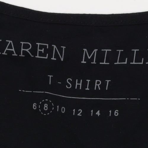 Karen Millen Women's Black T-Shirt Size 8