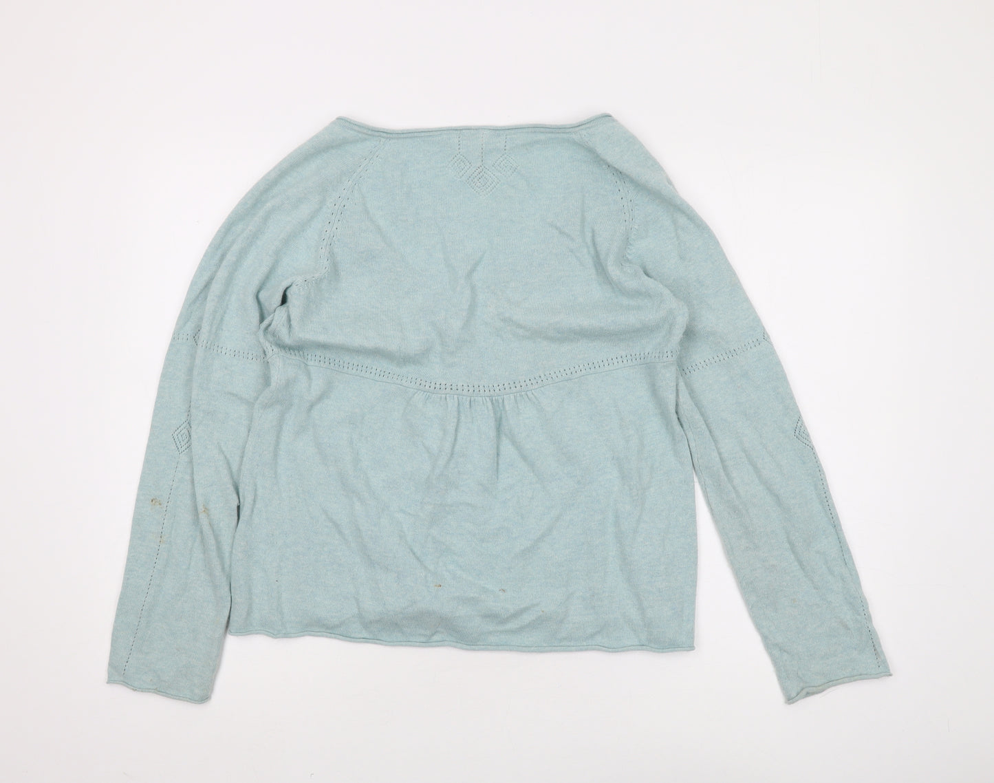 White Stuff Women's Blue Cardigan Size 16 V-Neck