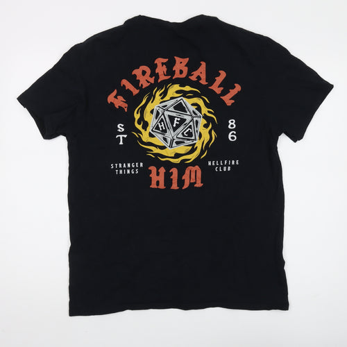 Netflix Stranger Things Black Unisex T-Shirt Size L