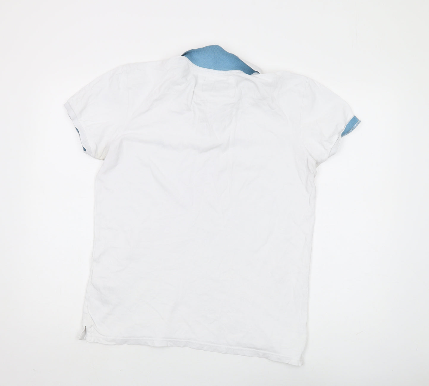 Quiksilver Men's White Polo Shirt M Collared Casual