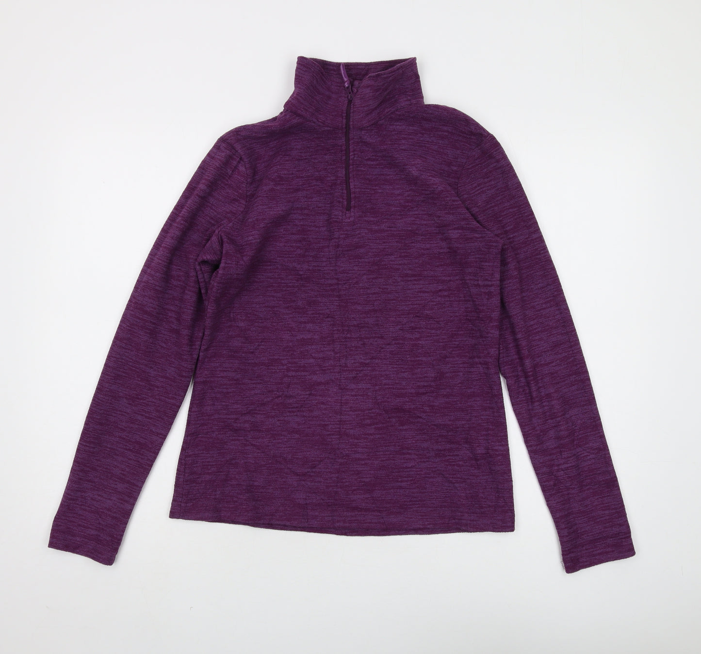 Mountain Warehouse Women's Purple Zip Sweatshirt Size 8