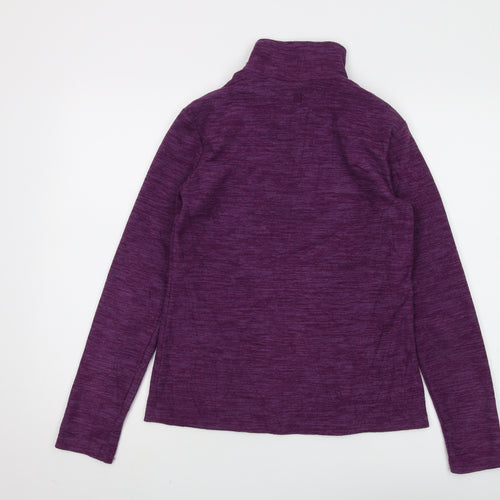 Mountain Warehouse Women's Purple Zip Sweatshirt Size 8
