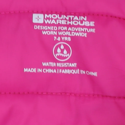Mountain Warehouse Girls Beige Hooded Puffer Jacket 7-8 Years