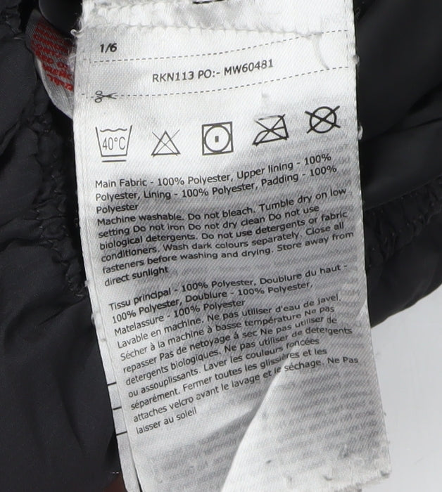 Regatta Boys Black Puffer Jacket, 6 Years, Hooded & Lined