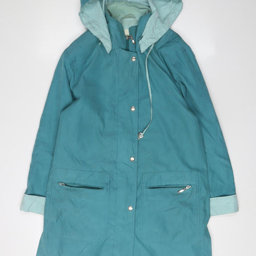 Holmewood Women's Blue Parka Jacket, Size 10, Hooded