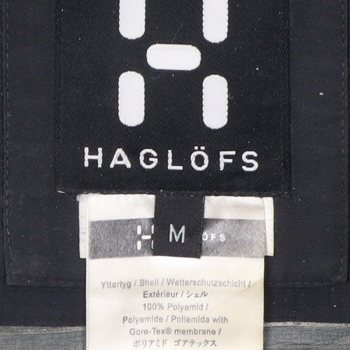 Haglöfs Men's Black Rain Jacket M, Waterproof Hooded