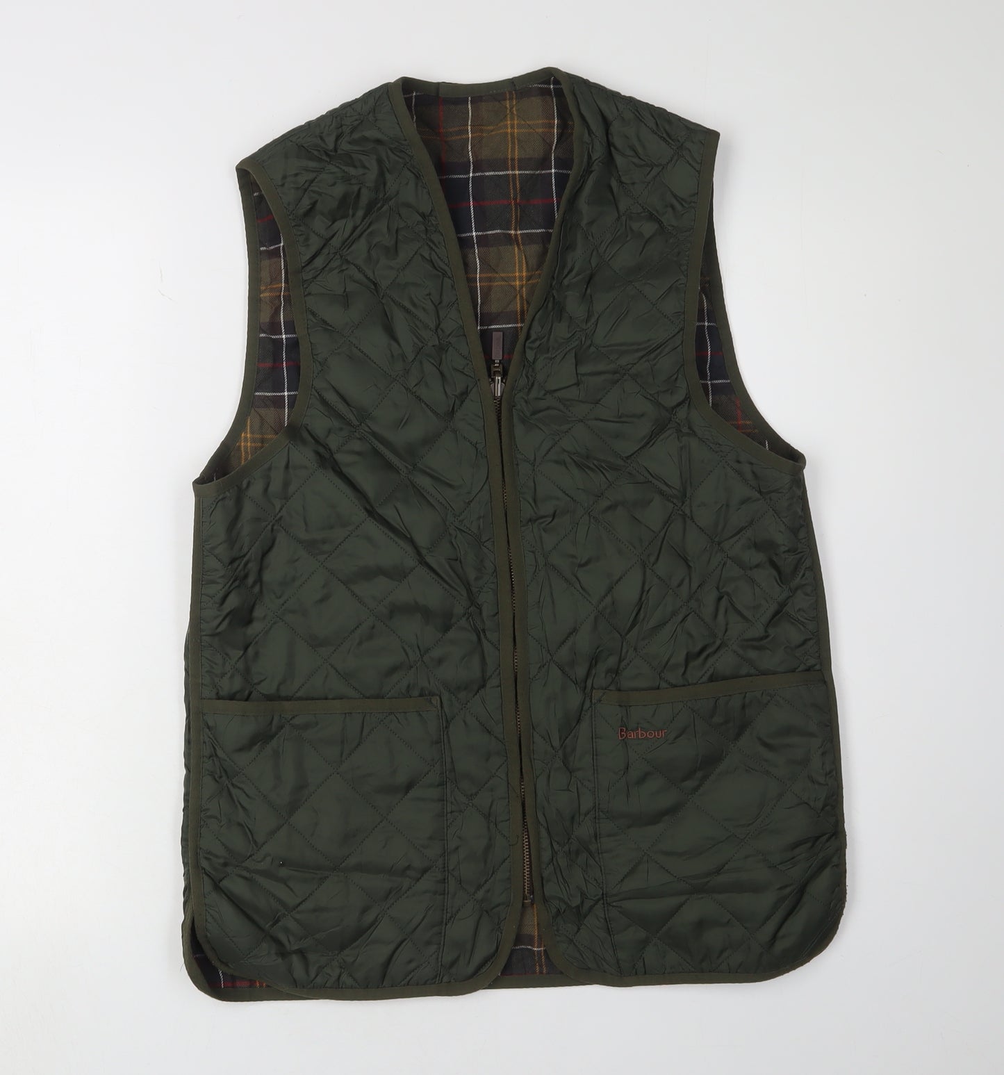 Barbour Men's Green Quilted Waistcoat - Size 38