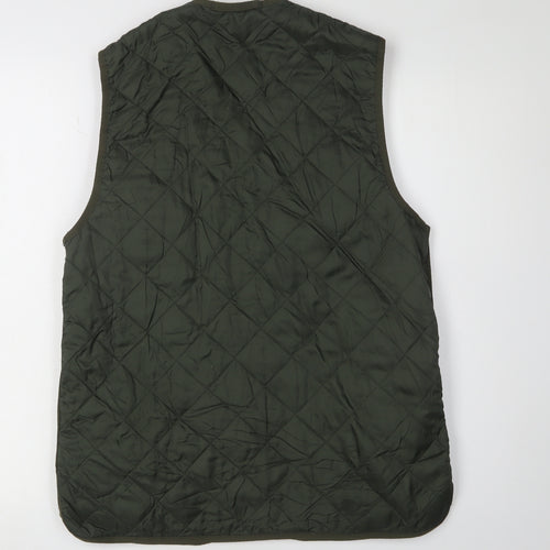 Barbour Men's Green Quilted Waistcoat - Size 38
