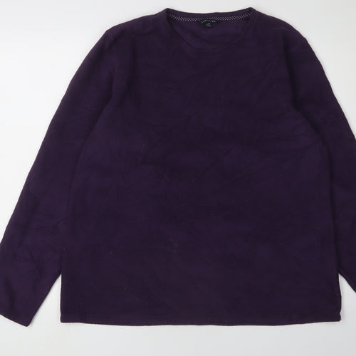 Lands' End Teens Purple Pullover Sweatshirt, Size 16, Casual Wear