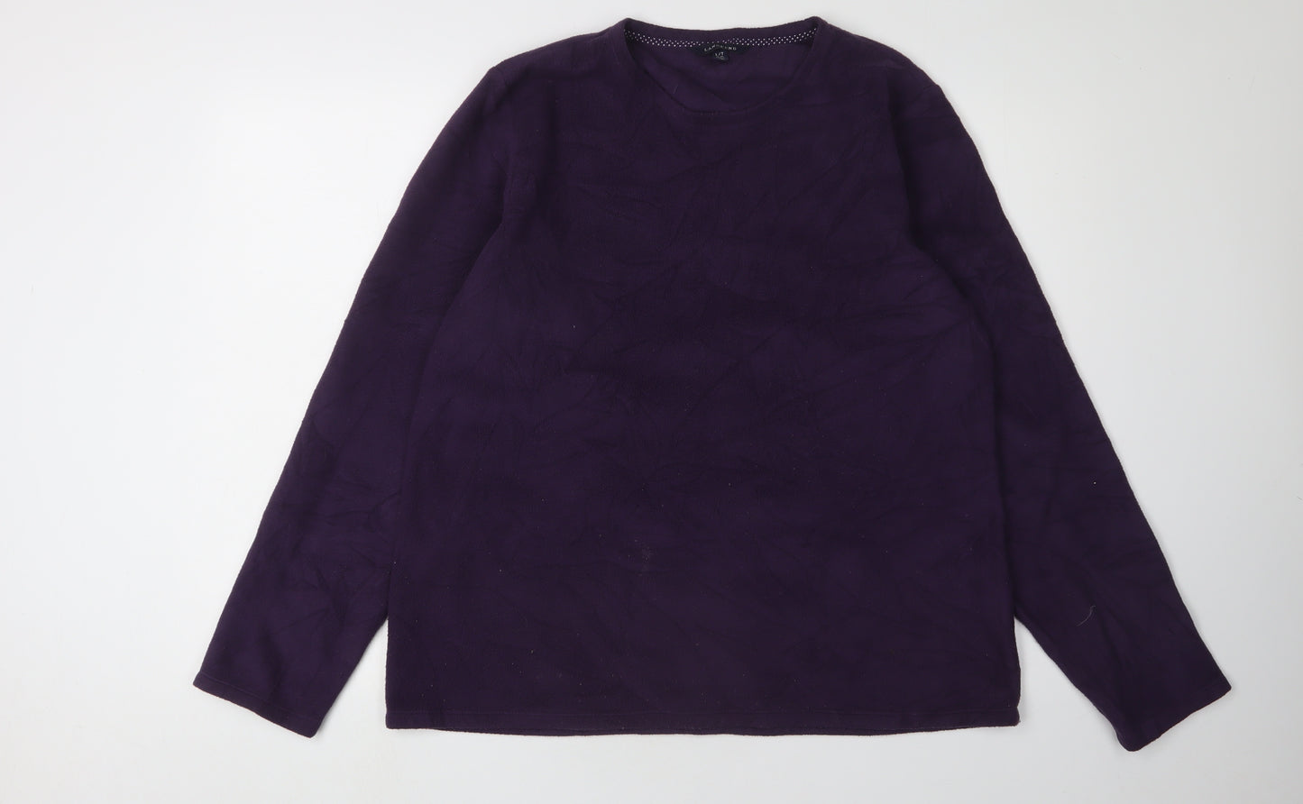 Lands' End Teens Purple Pullover Sweatshirt, Size 16, Casual Wear