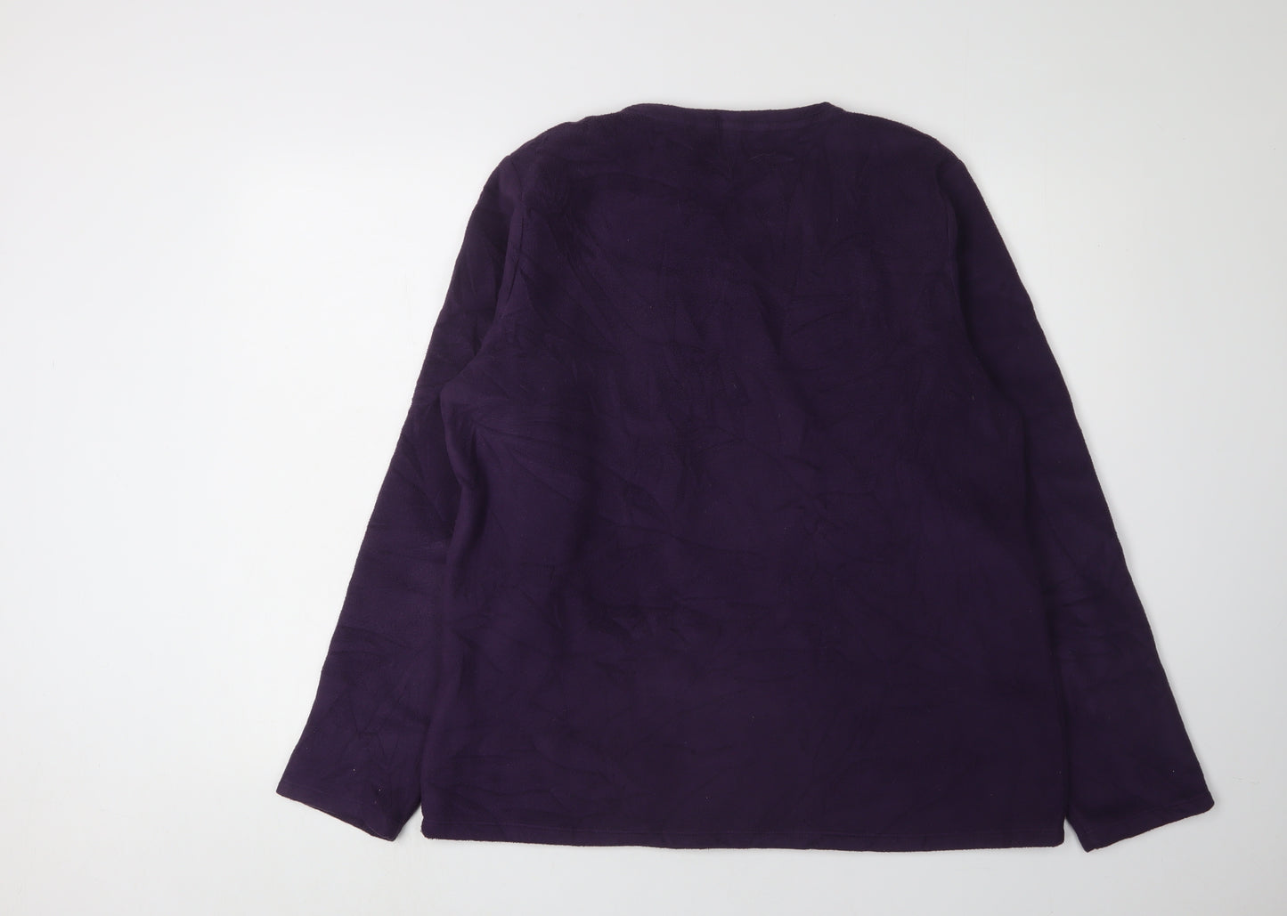 Lands' End Teens Purple Pullover Sweatshirt, Size 16, Casual Wear