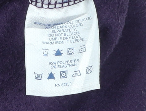 Lands' End Teens Purple Pullover Sweatshirt, Size 16, Casual Wear