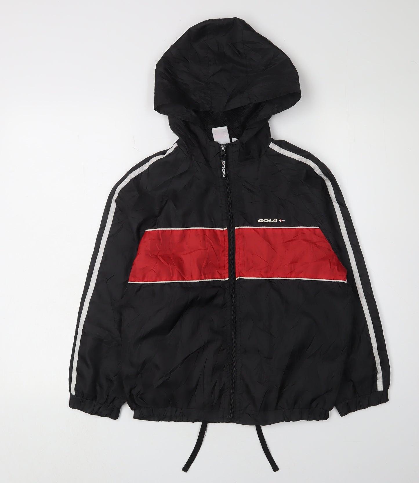 Gola Boys Black Windbreaker Jacket M