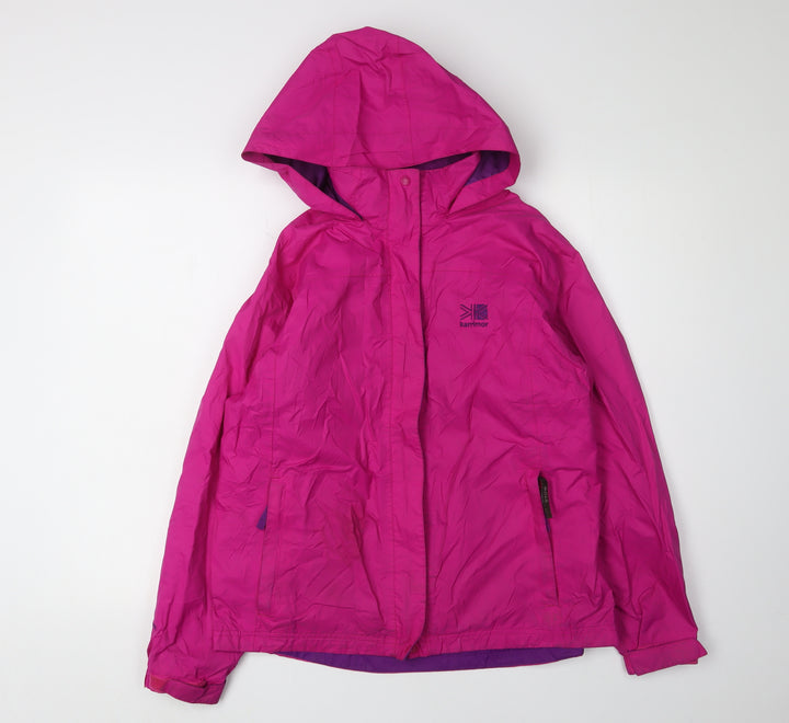 Karrimor Girls Pink Hooded Rain Coat 13 Years Lightweight
