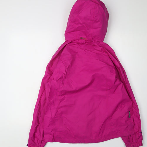 Karrimor Girls Pink Hooded Rain Coat 13 Years Lightweight