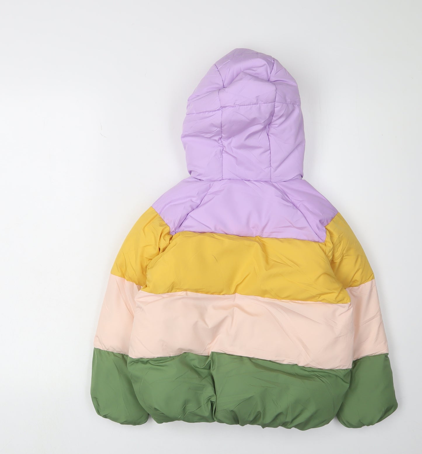 Marks and Spencer Girls Multicoloured Puffer Jacket 6-7 Years