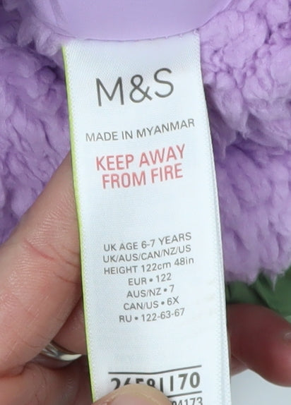 Marks and Spencer Girls Multicoloured Puffer Jacket 6-7 Years