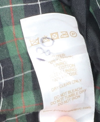 Private White V.C. Men's Black Wool Overcoat Size 36