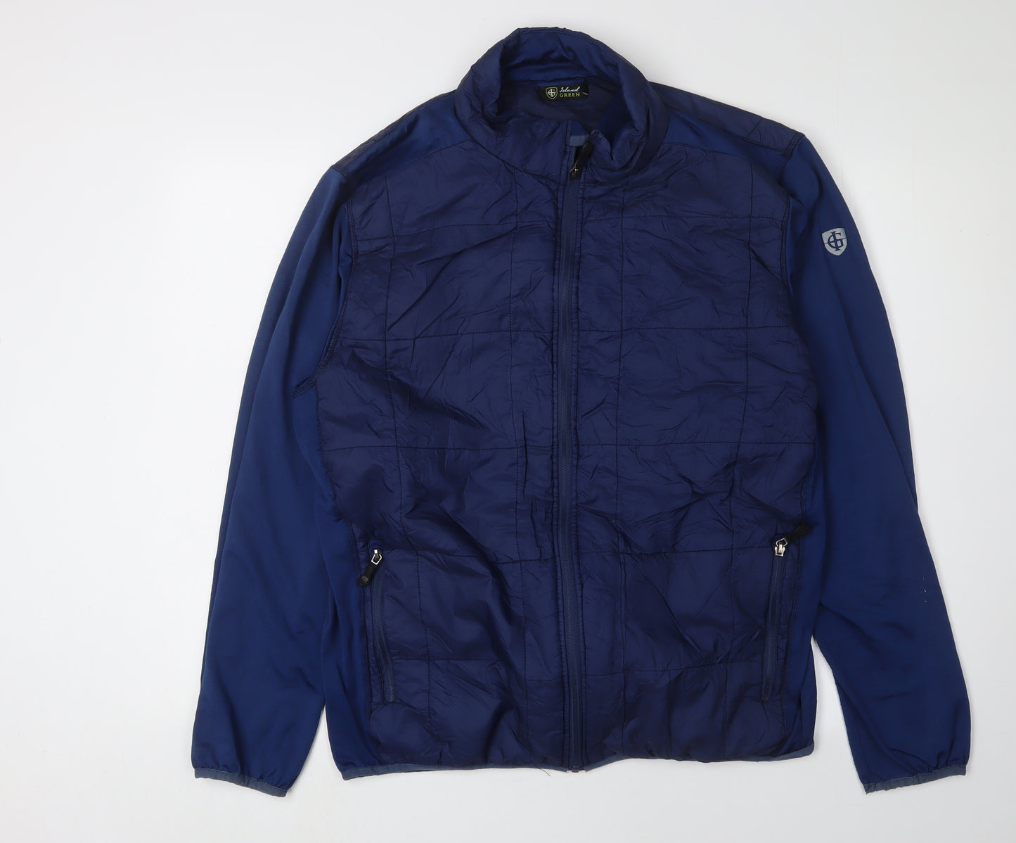 Blue XL Quilted Jacket - Lightweight, Men's Outerwear