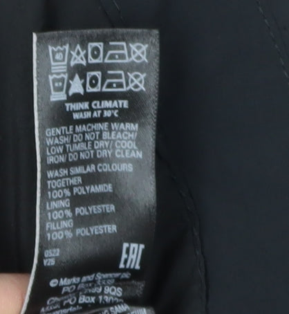 Marks and Spencer Women's Black Puffer Jacket Size 16