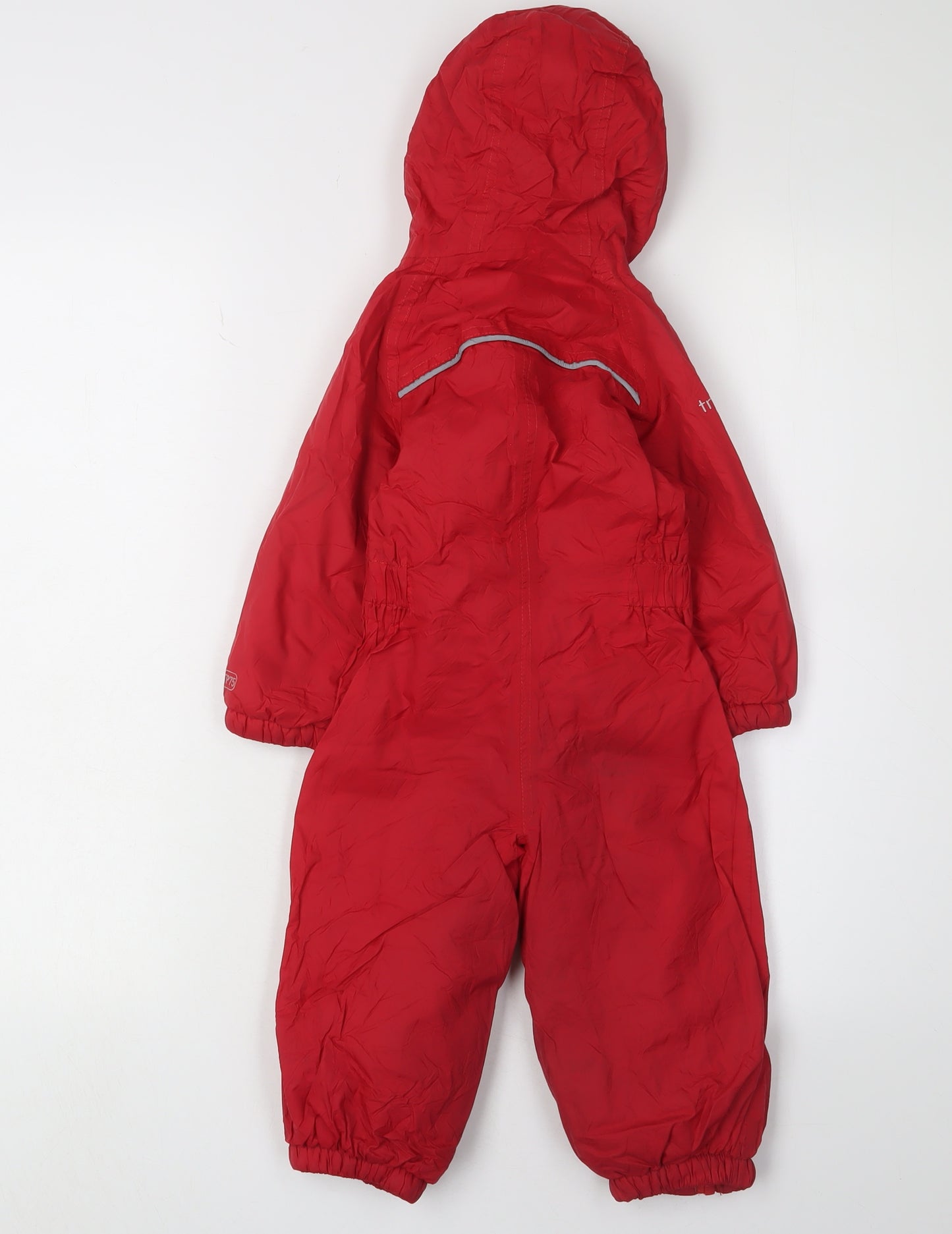 Trespass Unisex Red Snowsuit, 12-18 Months, Winter Waterproof