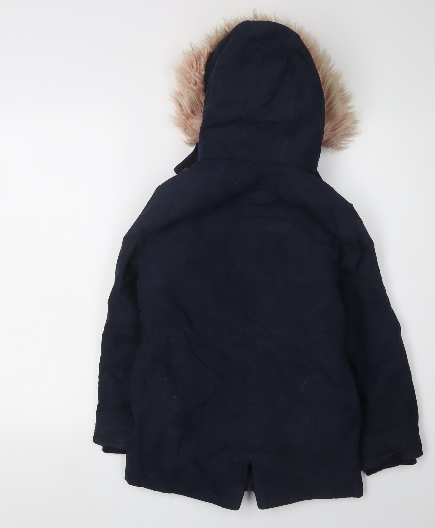 Abercrombie Kids Girls Blue Parka Coat 7-8 Years Hooded