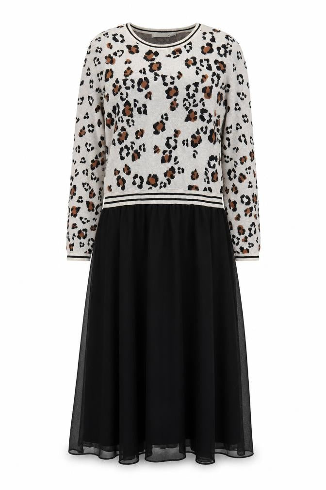 Front view of Oui Women's Multicoloured Jumper Dress, size 10