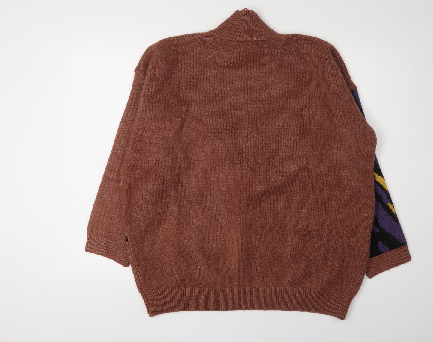 Joe Browns Women's Brown Animal Print Pullover Jumper Size 12