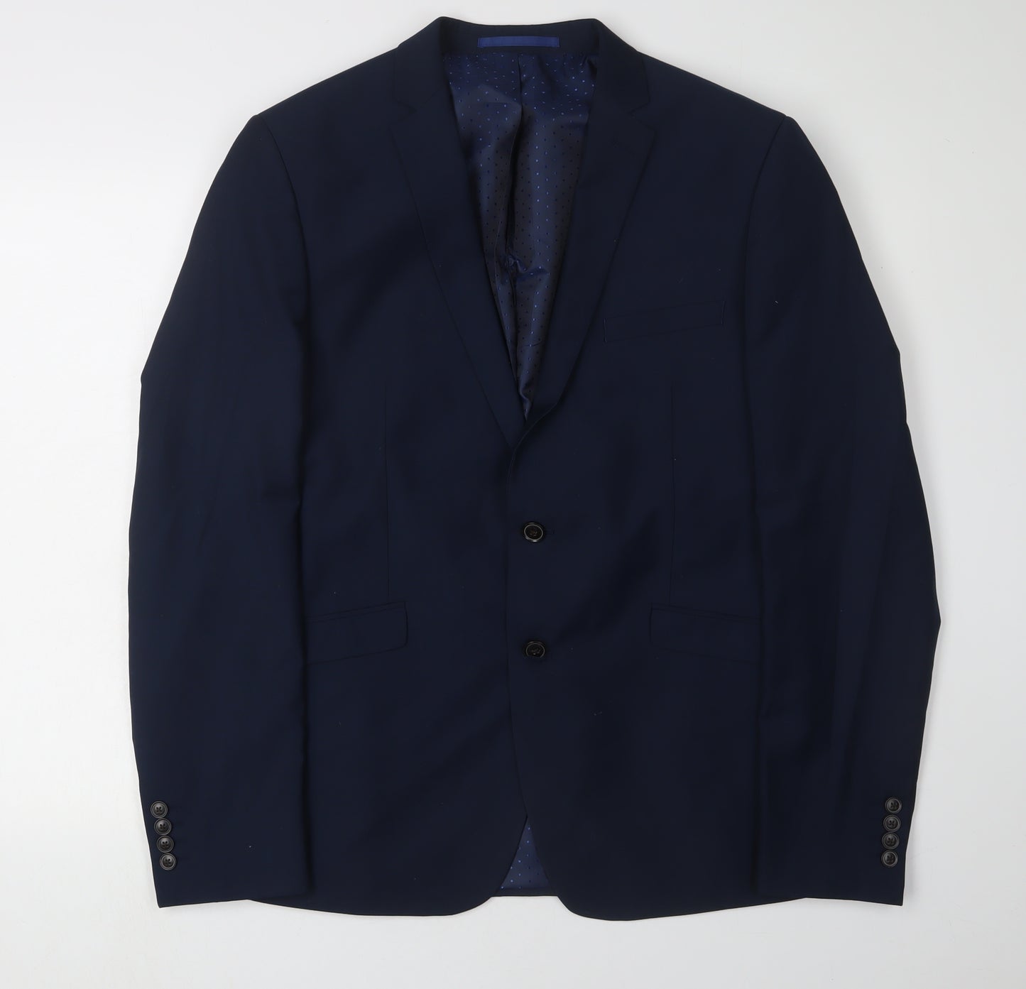 Studio.w Men's Blue Suit Jacket, Size 42R, Regular Fit