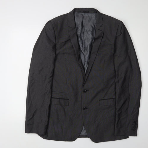 Next Men's Black Blazer - 40L, Classic, Formal