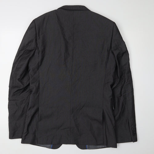 Next Men's Black Blazer - 40L, Classic, Formal