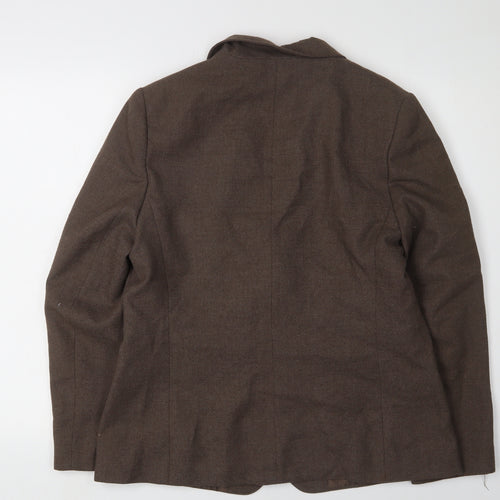 St Michael Women's Brown Blazer, Size 16, Two-Button