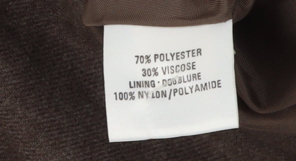 St Michael Women's Brown Blazer, Size 16, Two-Button