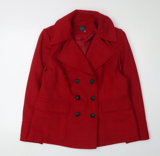 Marks and Spencer Women's Red Pea Coat Size 16