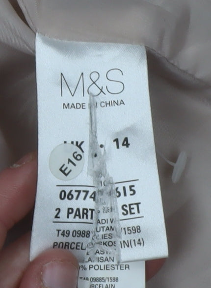 Marks and Spencer Women's Beige Trench Coat Size 14