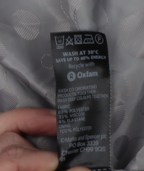 Marks and Spencer Women's Black Blazer Size 14 Lined Formal