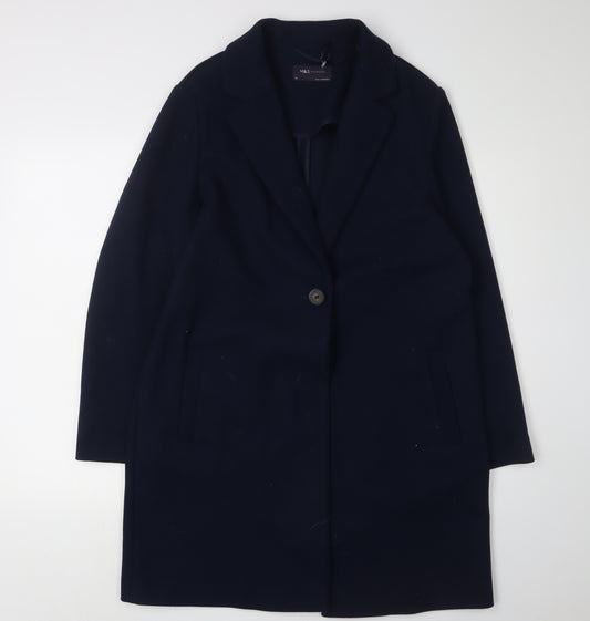 Marks and Spencer Women's Navy Overcoat Size 12