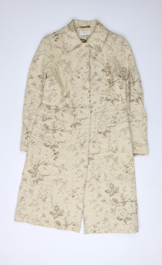 Marks and Spencer Beige Floral Coat UK 12 Women