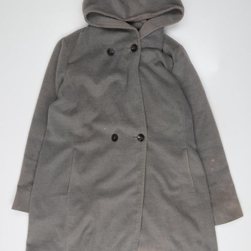 Malvin Women Grey Hooded XL Overcoat