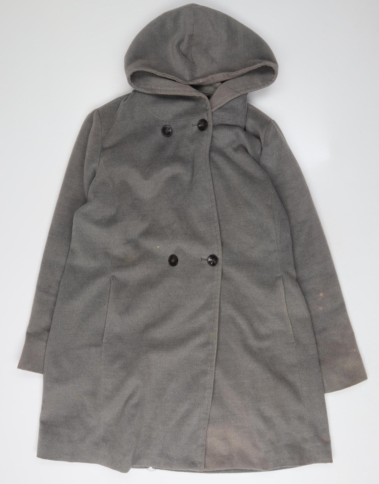 Malvin Women Grey Hooded XL Overcoat