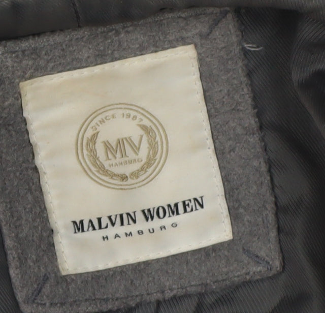 Malvin Women Grey Hooded XL Overcoat