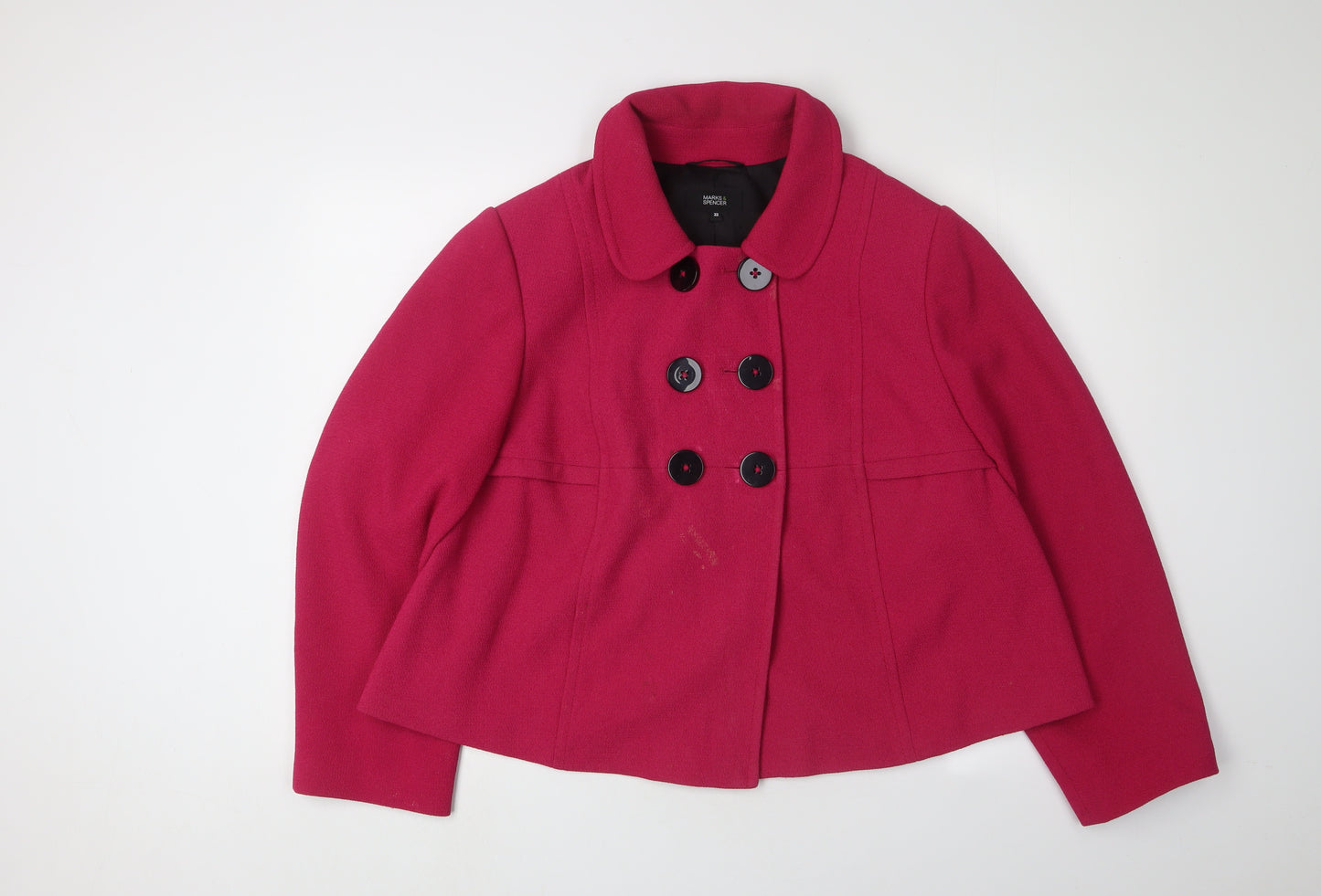 Marks and Spencer Women's Pink Pea Coat Size 22