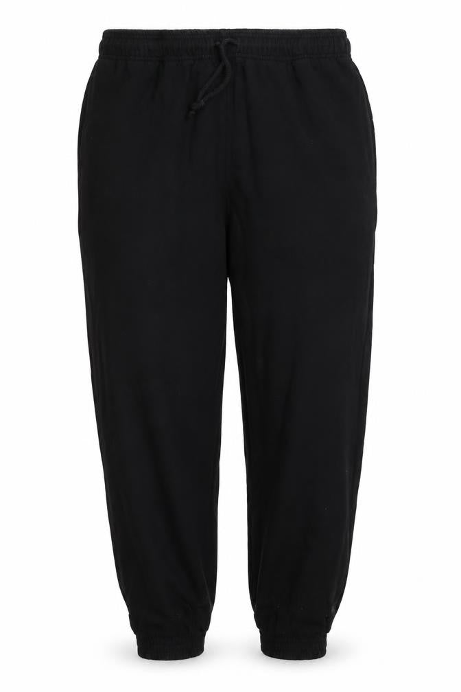 Front view of Topshop Women's Black Joggers L Elastic Waist
