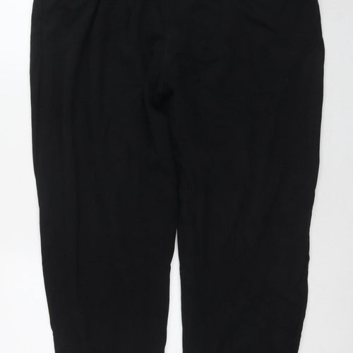 Topshop Women's Black Joggers L Elastic Waist
